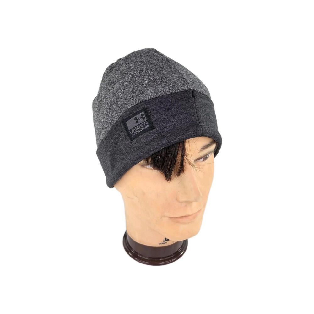 Under Armour Men s CGI Fleece BeanieOne Size Grey Windstopper Hat Winter Beanie